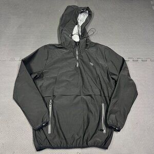 365 Days Black Hooded Waterproof Pullover Jacket S TPU Coating
